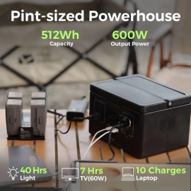 i9Power Estação de Energia Portátil S03 Plus-E 600w